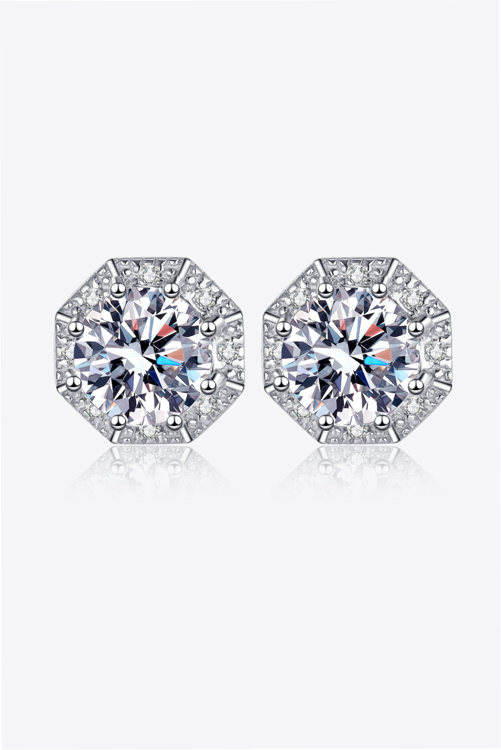2 Carat Sparkala™ 925 Sterling Silver Stud Earrings by Sparkala