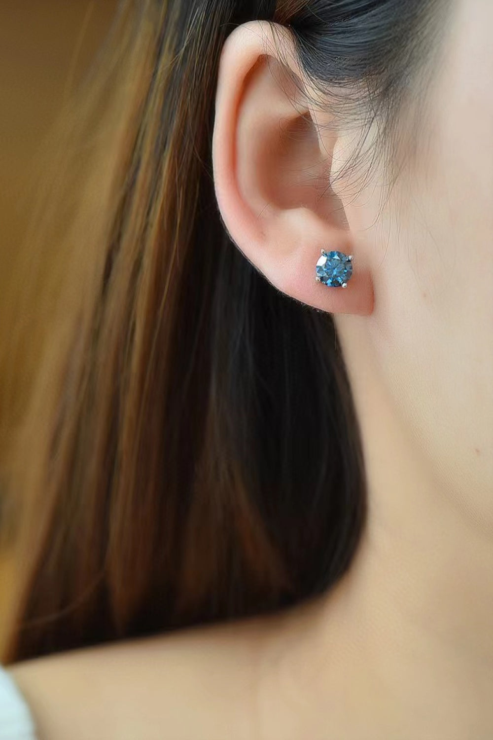 2 Carat Sparkala™ Four-Prong Platinum-Plated Earrings by Sparkala
