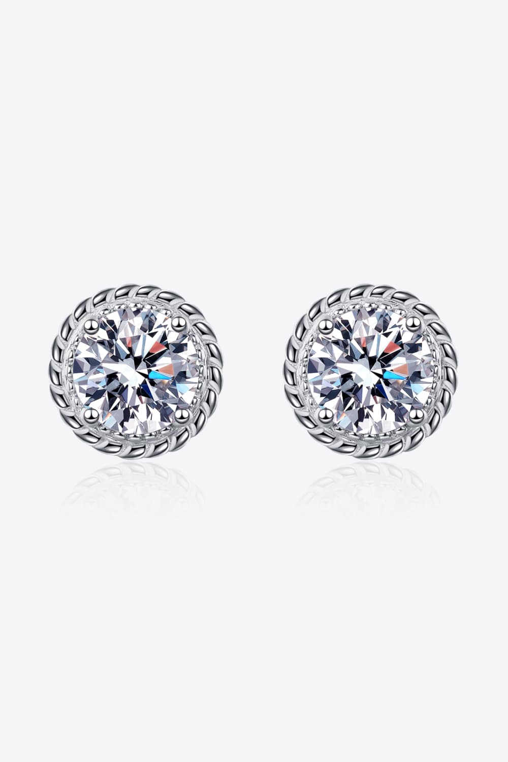 2 Carat Sparkala™ 925 Sterling Silver Stud Earrings by Sparkala