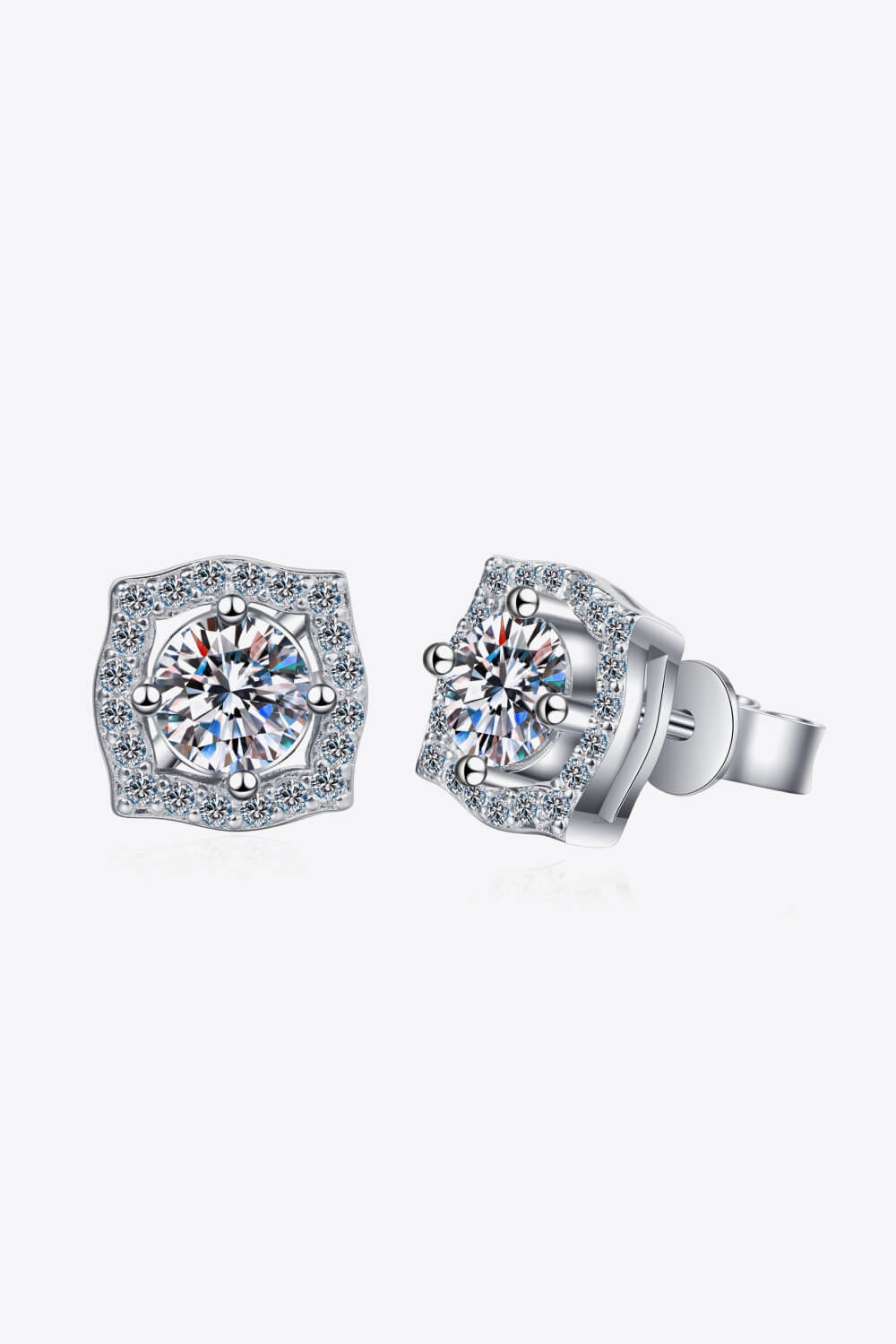 1 Carat Sparkala™ Geometric Stud Earrings by Sparkala