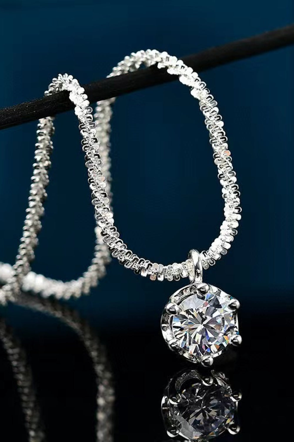 1 Carat Sparkala™ Platinum-Plated 925 Sterling Silver Necklace by Sparkala