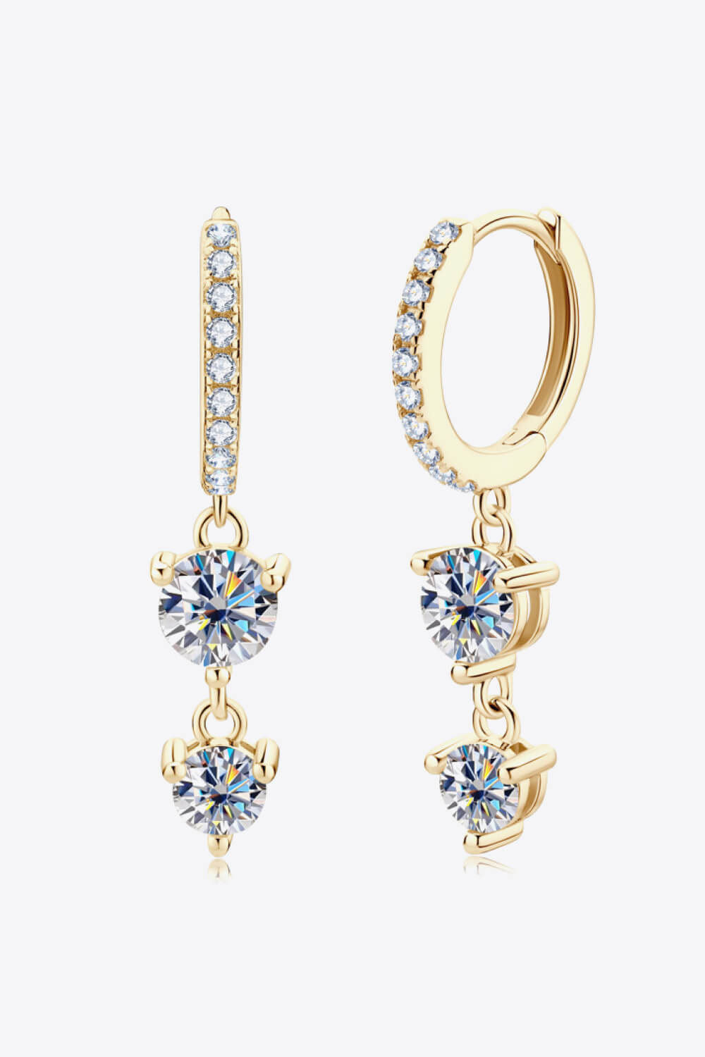 Adored Be The One Sparkala™ Drop Earrings (Platinum-Plated Fine Silver) by Sparkala