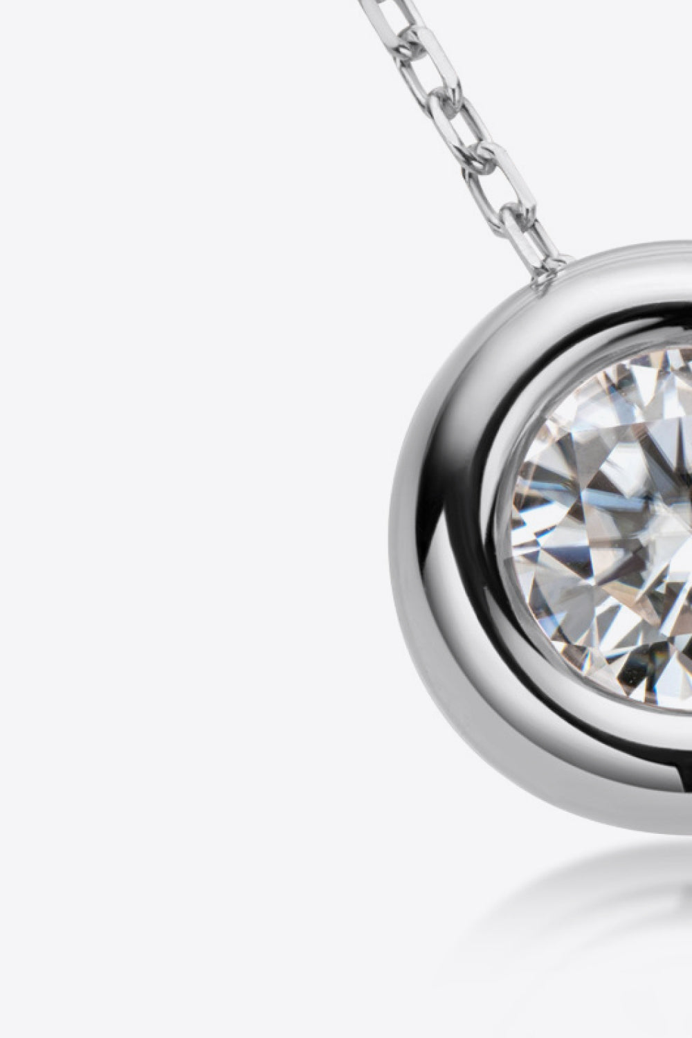 Adored 1 Carat Sparkala™ Pendant 925 Sterling Silver Necklace (Platinum-Plated Fine Silver) by Sparkala