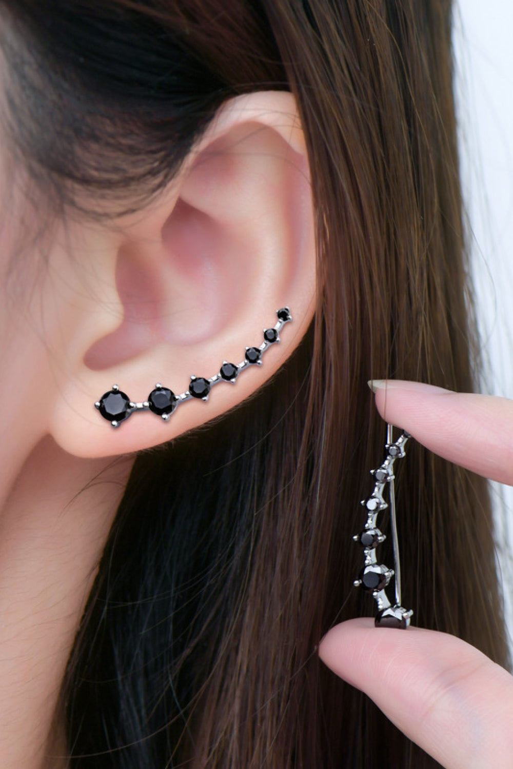 1.9 Carat Sparkala™ Platinum-Plated 925 Sterling Silver Earrings by Sparkala