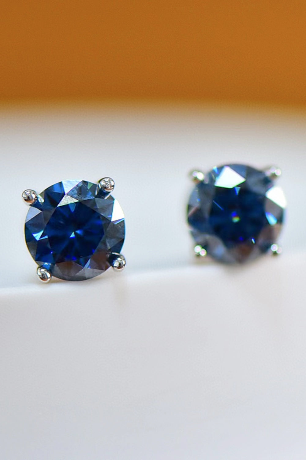2 Carat Sparkala™ Four-Prong Platinum-Plated Earrings by Sparkala