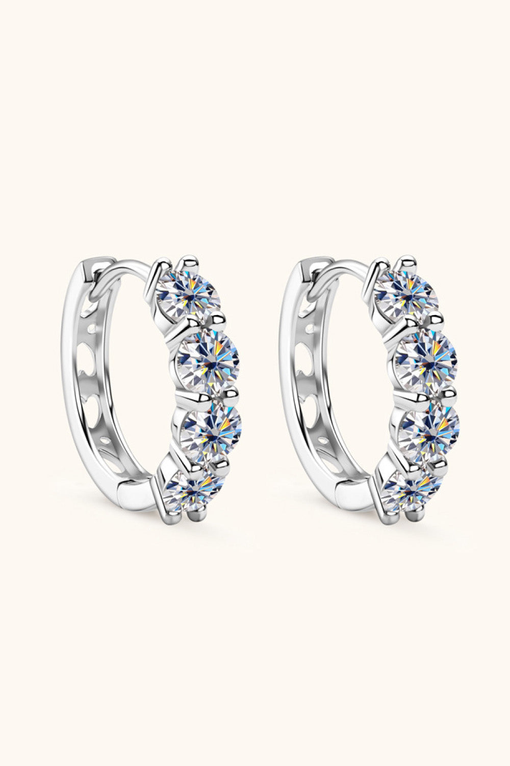 2.4 Carat Sparkala™ Huggie Earrings by Sparkala