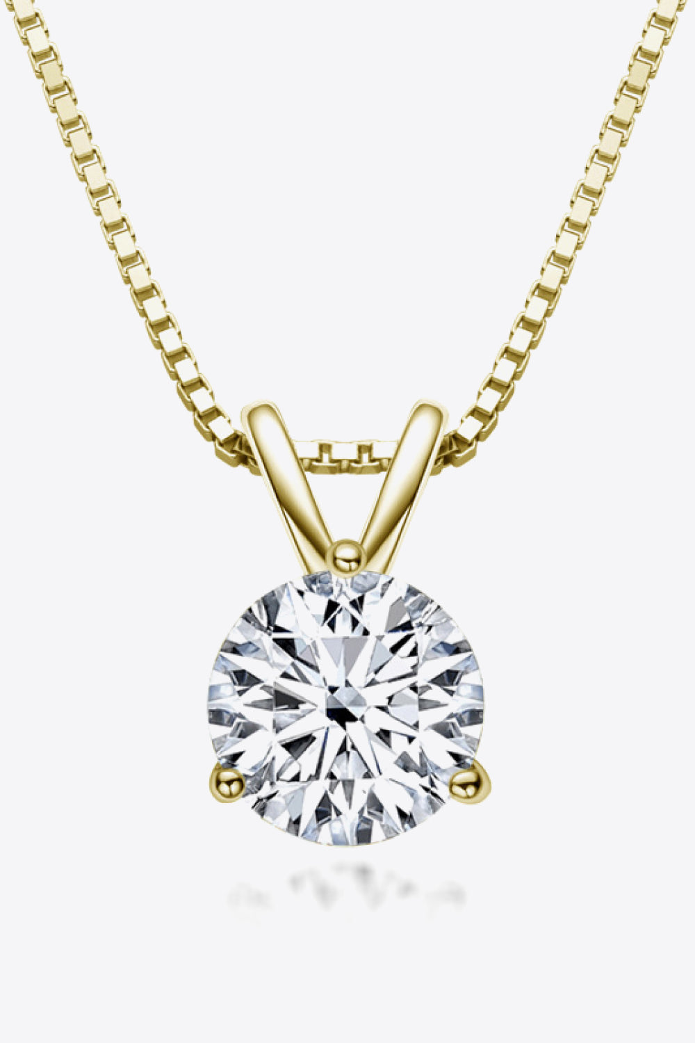 Adored Show Off 1 Carat Sparkala™ Pendant Necklace (Platinum-Plated Fine Silver) by Sparkala