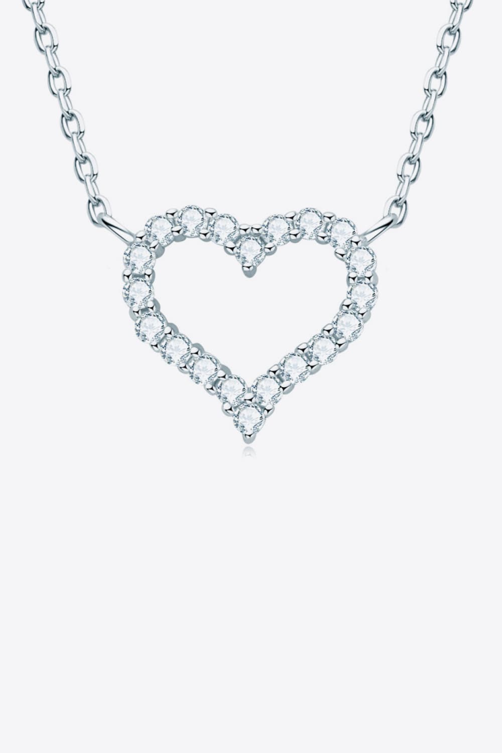 Adored Sparkala™ Platinum-Plated Heart Necklace by Sparkala