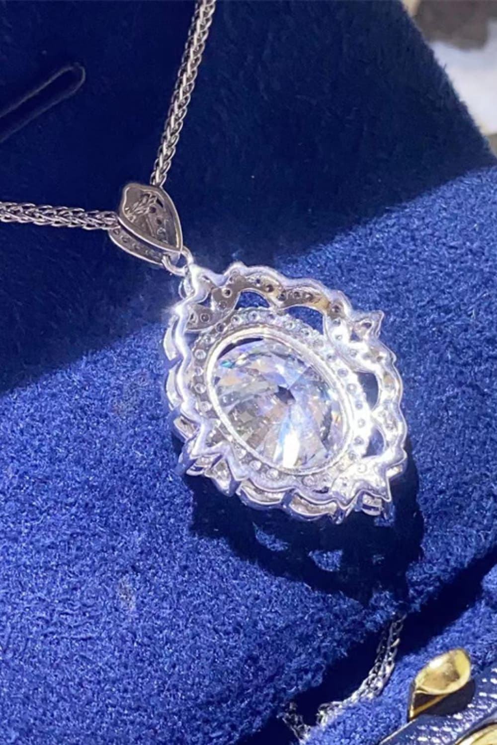5 Carat Sparkala™ Platinum-Plated 925 Sterling Silver Necklace by Sparkala