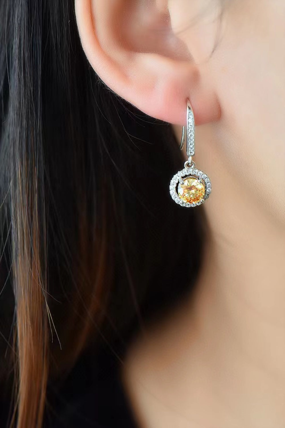 Platinum-Plated 2 Carat Sparkala™ Drop Earrings by Sparkala