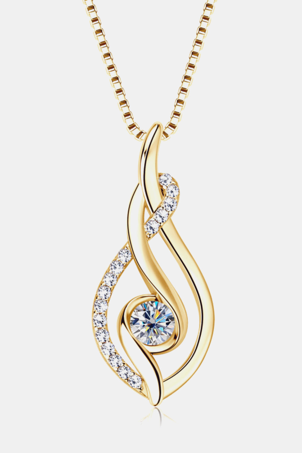 Sparkala™ Platinum-Plated 925 Sterling Silver Necklace by Sparkala