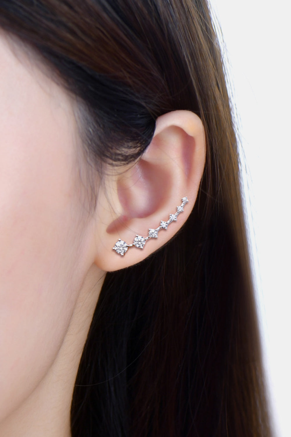1.9 Carat Sparkala™ Platinum-Plated 925 Sterling Silver Earrings by Sparkala