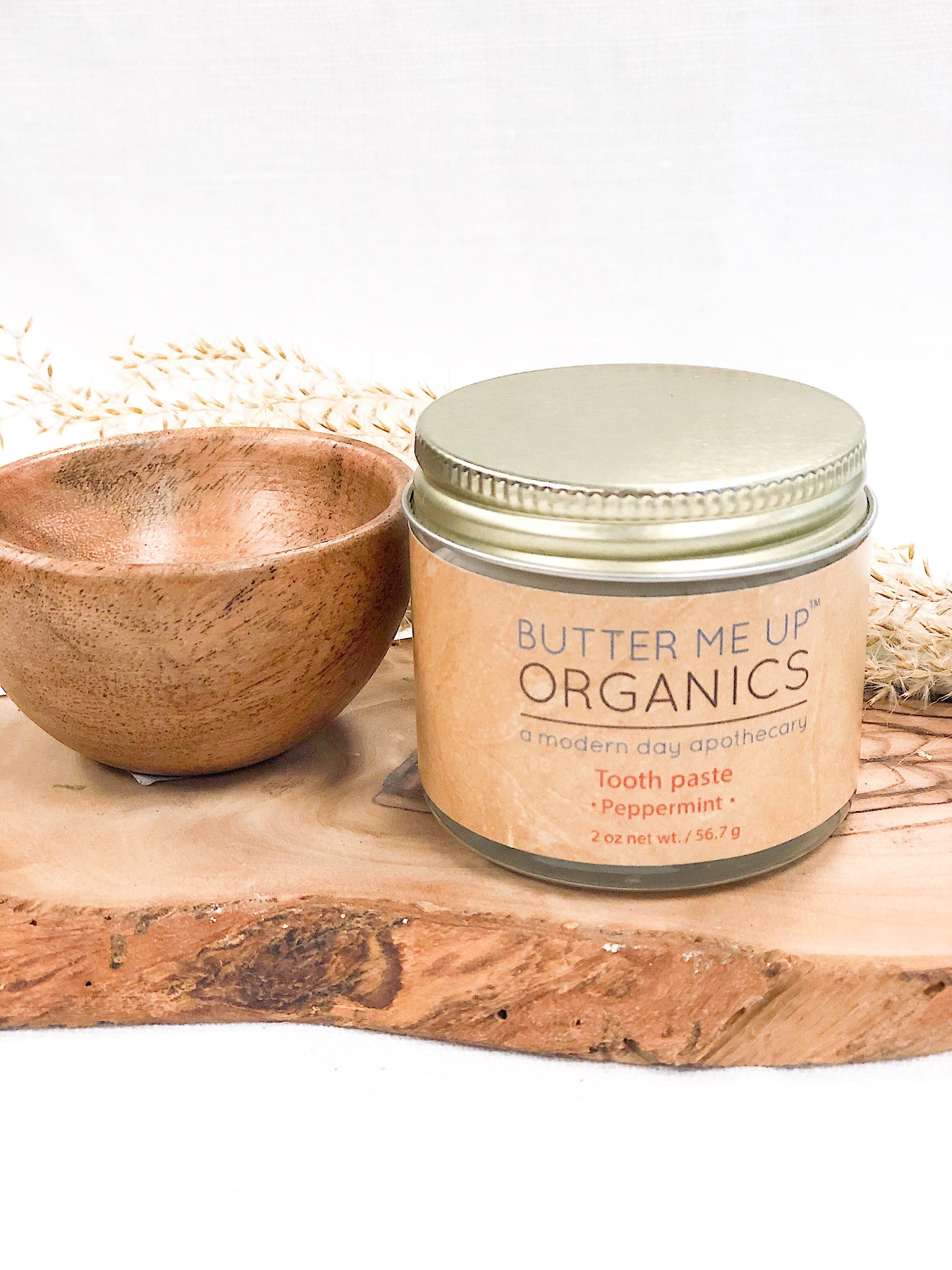 All Natural Organic Whitening Toothpaste / Remineralizing Toothpaste by Butter Me Up Organics
