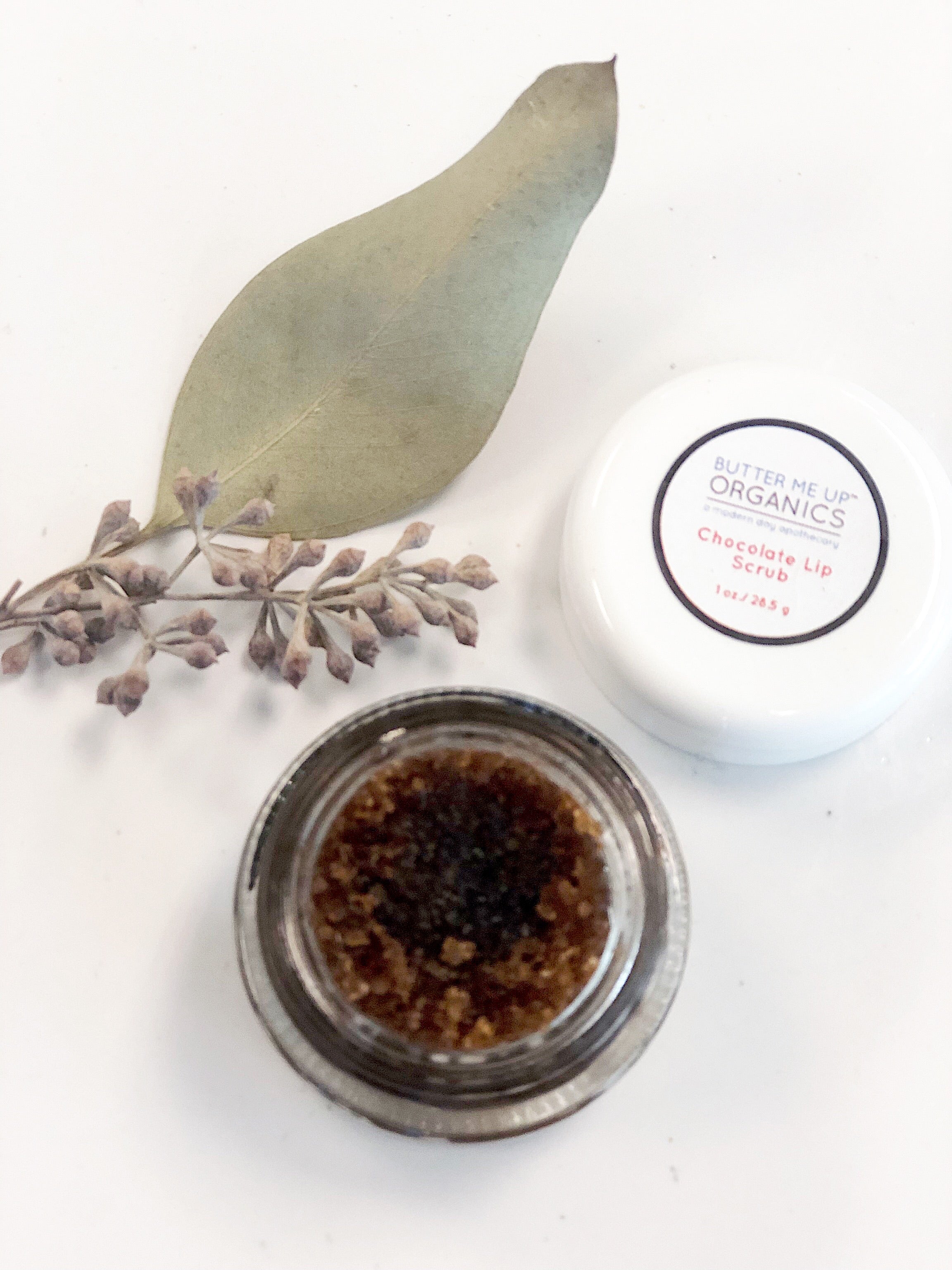 Organic Chocolate Lip Scrub Flaky Chapped Lips by Butter Me Up Organics