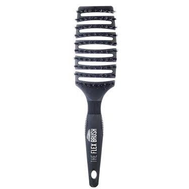 The Flex Brush XL Mixed Bristle Vent Brush with Boar & Nylon Pins, Black by Pasteur Pharmacy