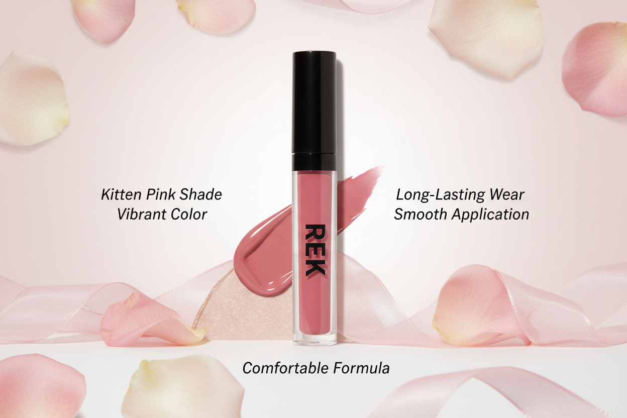 Kitten Pink Nude Liquid Lipstick by REK Cosmetics