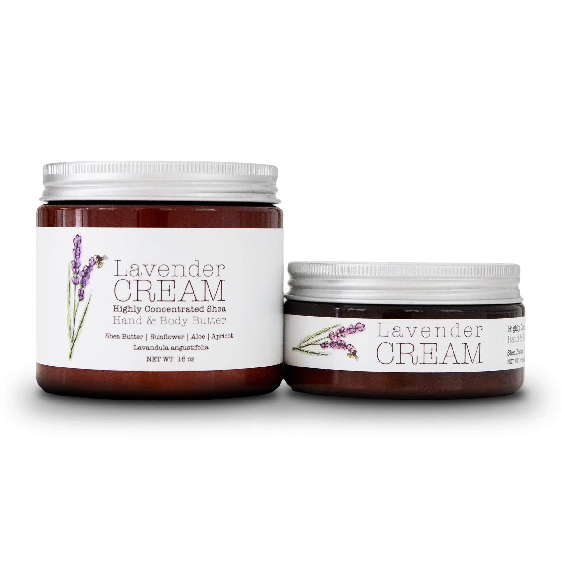 Lavender CREAM - Aromatherapy Hand & Body Cream -Lotion 8 oz or 16 oz by Lavender Life Company