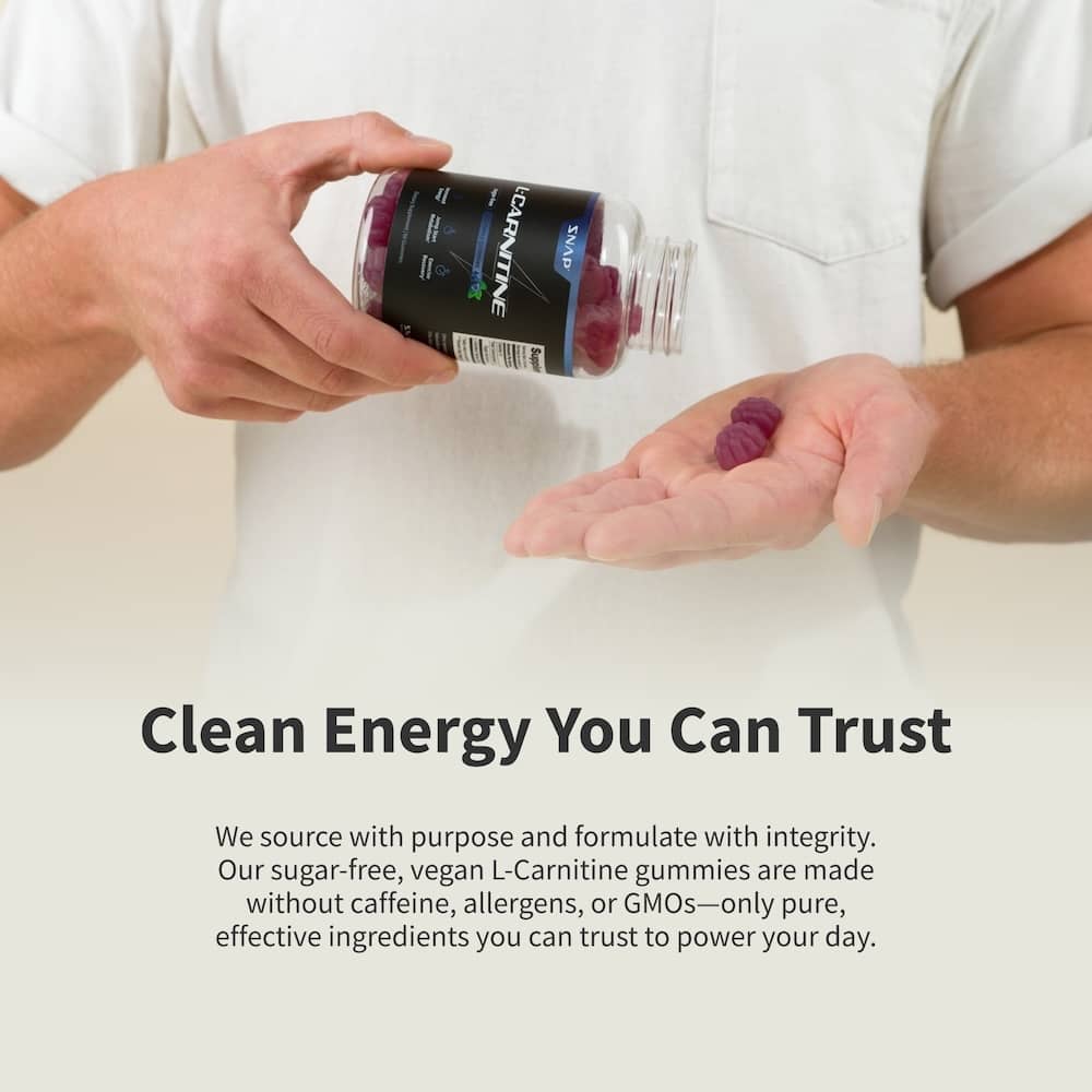 L-Carnitine Sugar-Free Blueberry Gummies by Snap Supplements