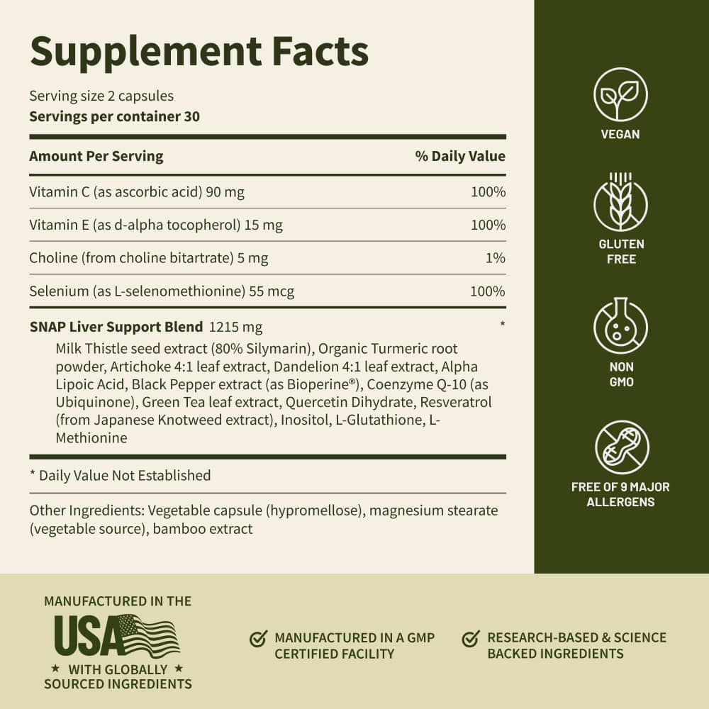 Liver Health & Detox by Snap Supplements