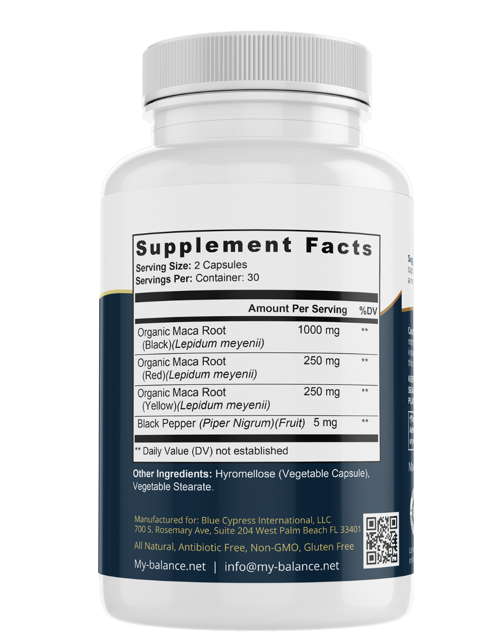 Organic MACA Root Capsules by My Balance