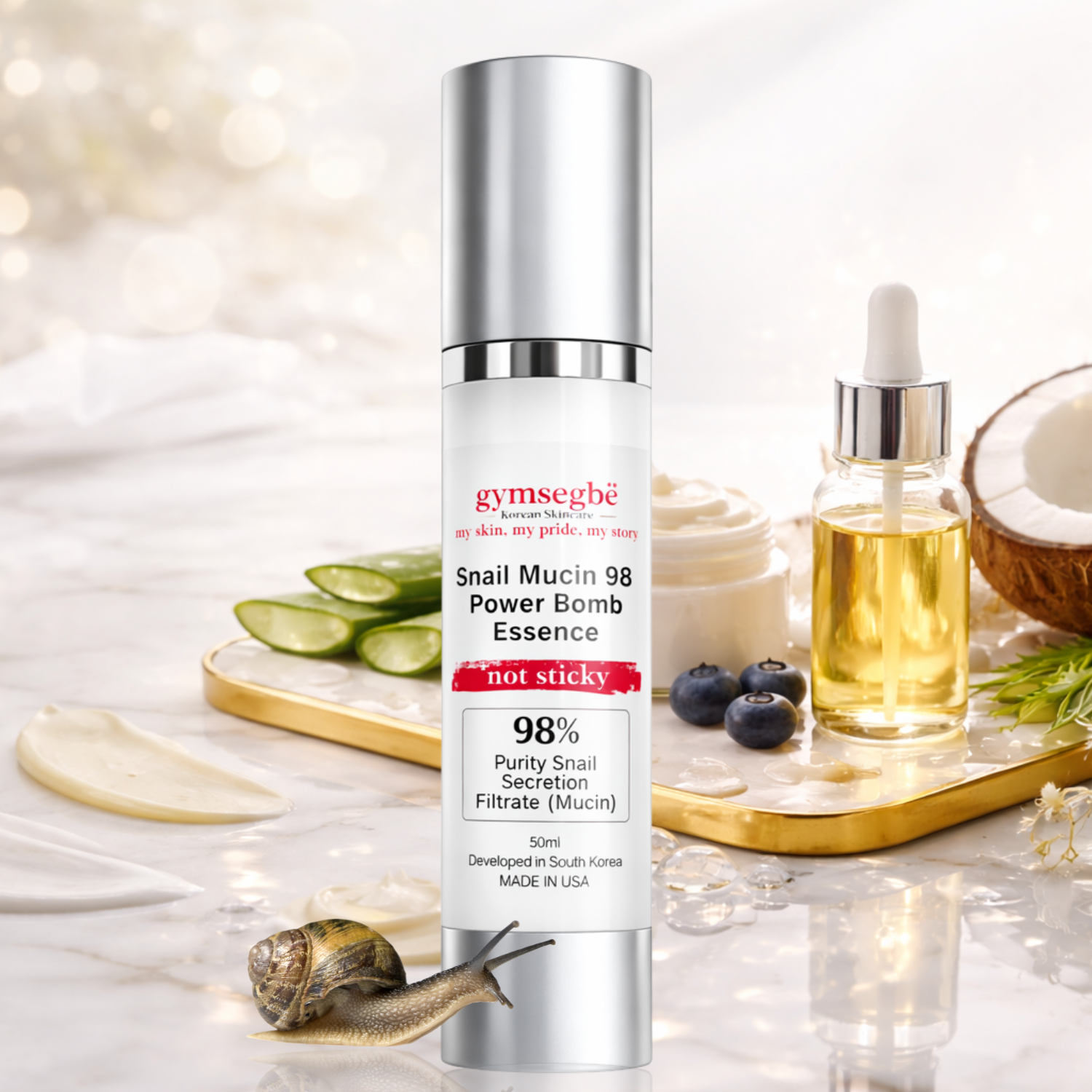 Snail Mucin 98 Power Bomb Essence by gymsegbë