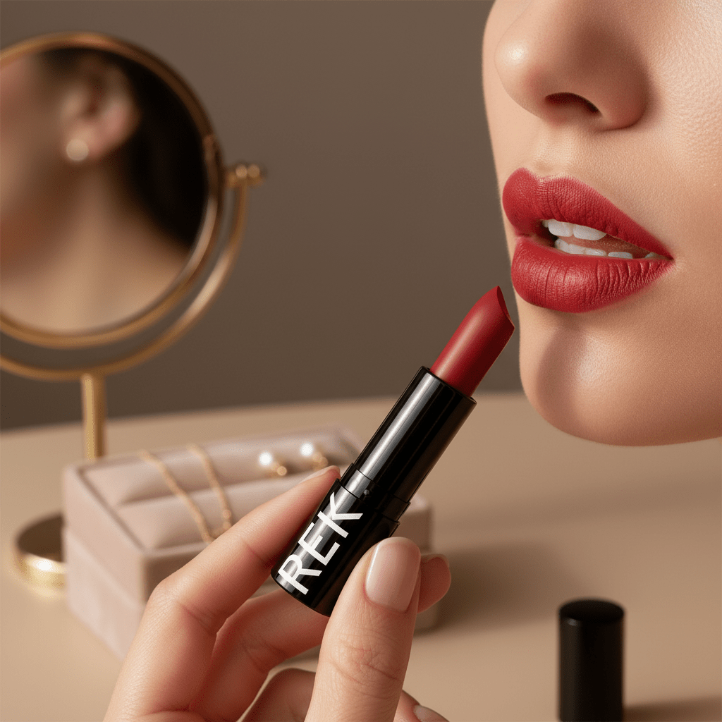 Long-Wear Hydrating Matte Lipstick – Vegan by REK Cosmetics