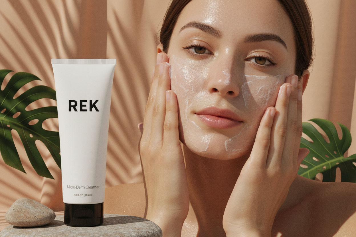 Micro-Derm Cleanser – Exfoliating & Renewing | REK Cosmetics by REK Cosmetics