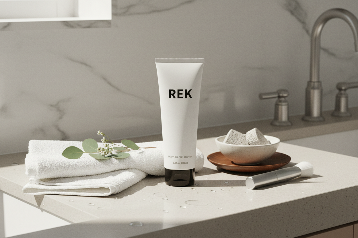 Micro-Derm Cleanser – Exfoliating & Renewing | REK Cosmetics by REK Cosmetics