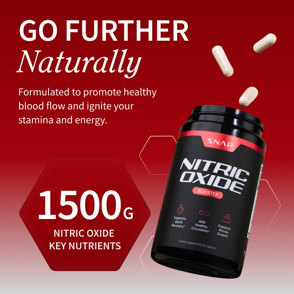 Nitric Oxide Boost Package with FREE Shaker by Snap Supplements