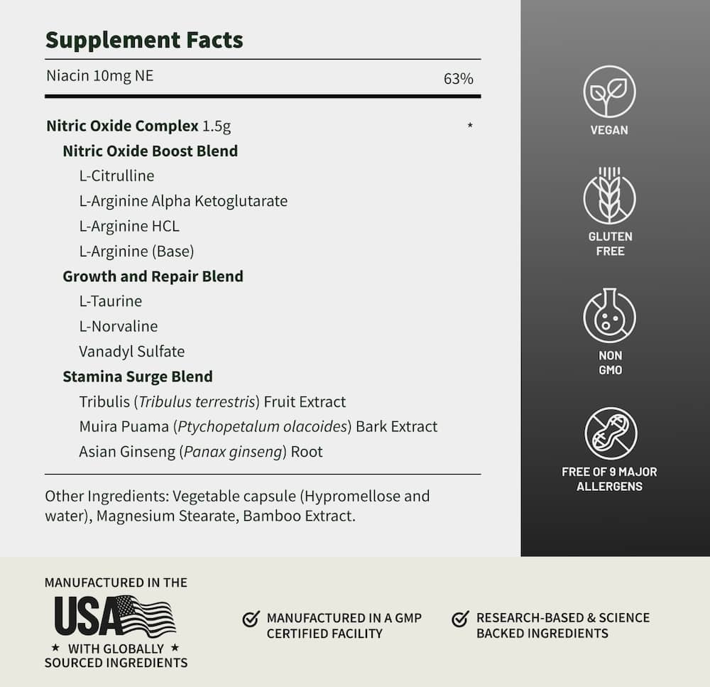Nitric Oxide Booster by Snap Supplements