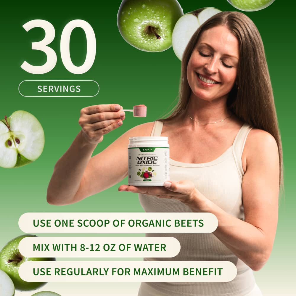 Nitric Oxide Organic Beets - Apple Flavor by Snap Supplements