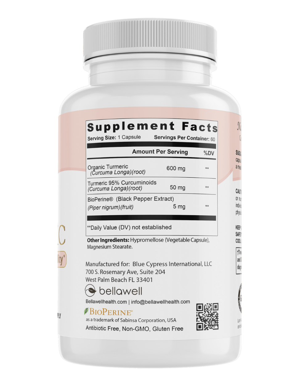 Organic Turmeric - Overall Vitality by Bellawell by Bellawell Health