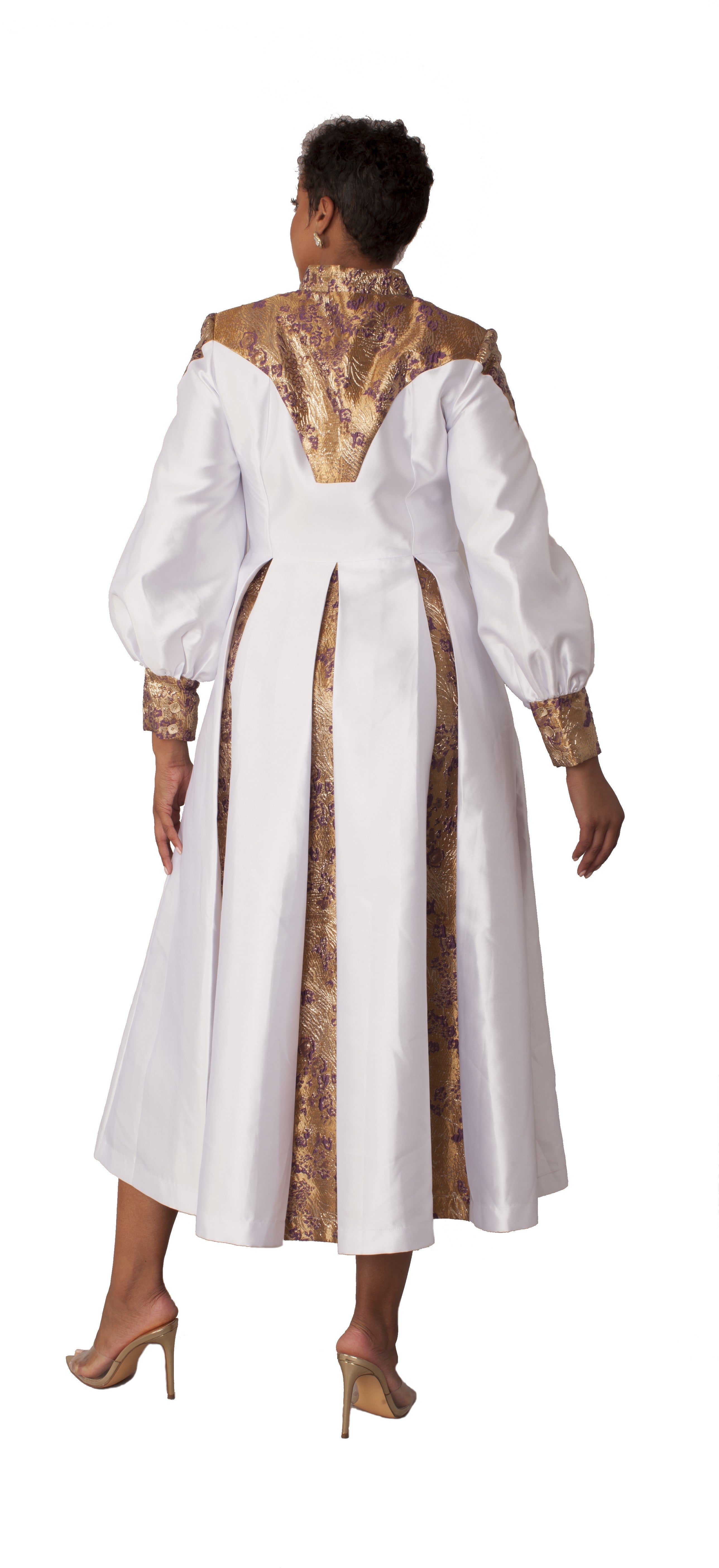 Plus Size Clergy Robe with Bishop Sleeves – 4851W by Tally Taylor