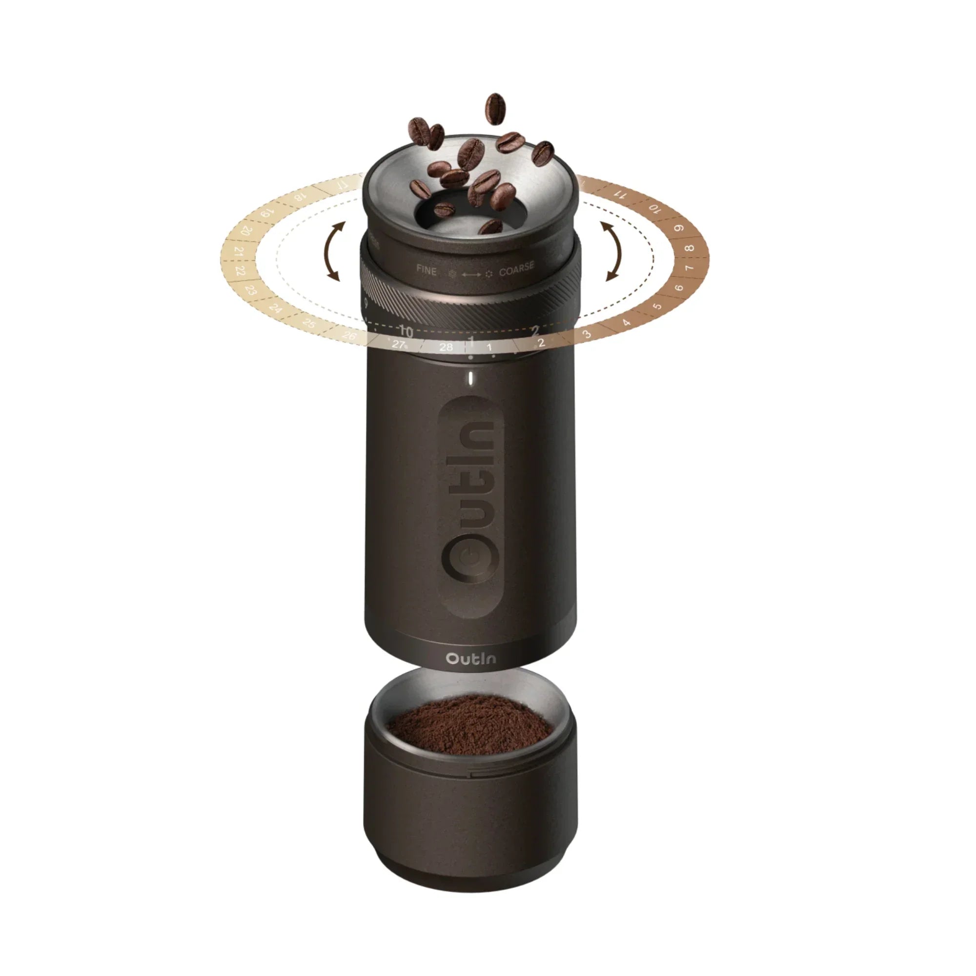 OutIn Fino Portable Electric Coffee Grinder by OutIn