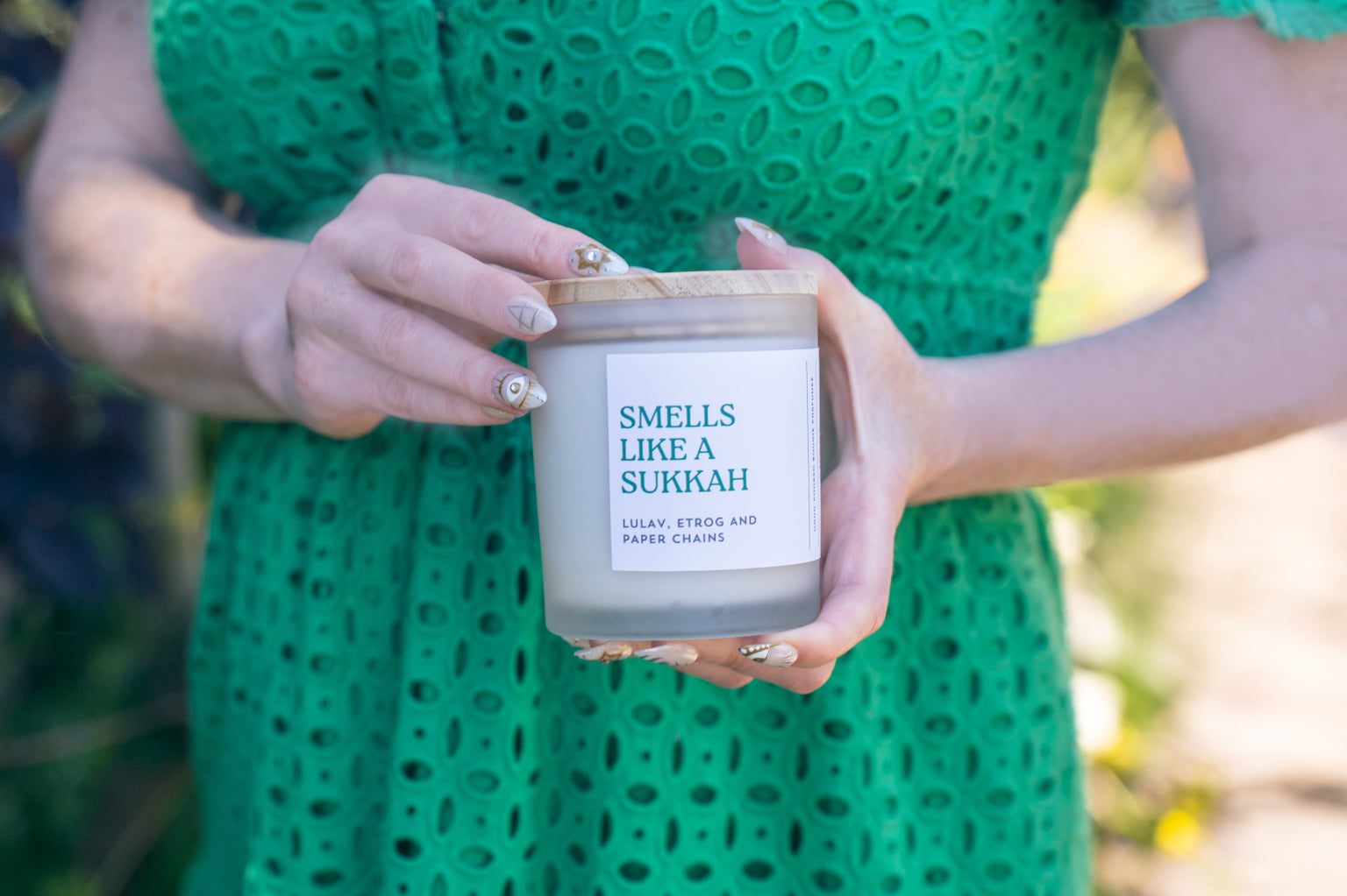 Smells Like A Sukkah - Lulav, Etrog, and Paper Chains Scented Candle by Adara Rituals