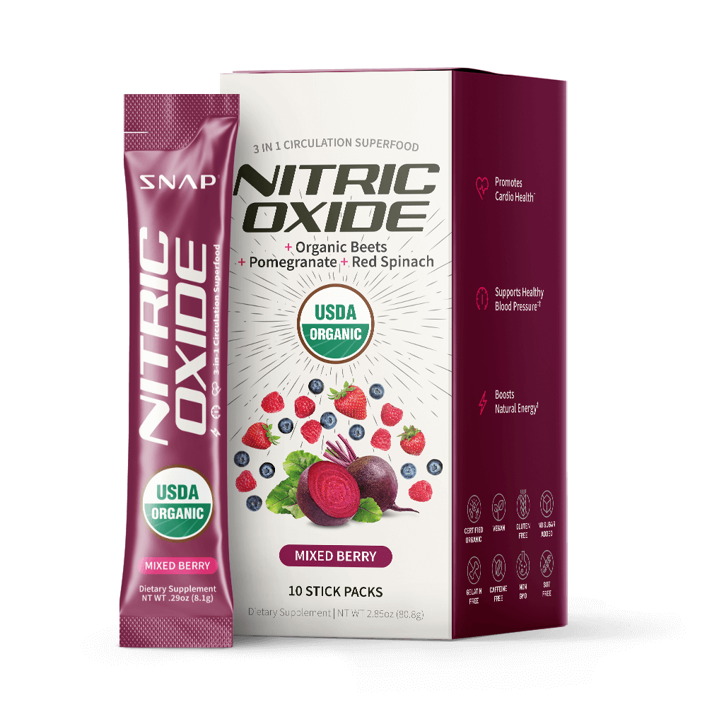 Nitric Oxide Organic Beets Single-Serve Packs by Snap Supplements