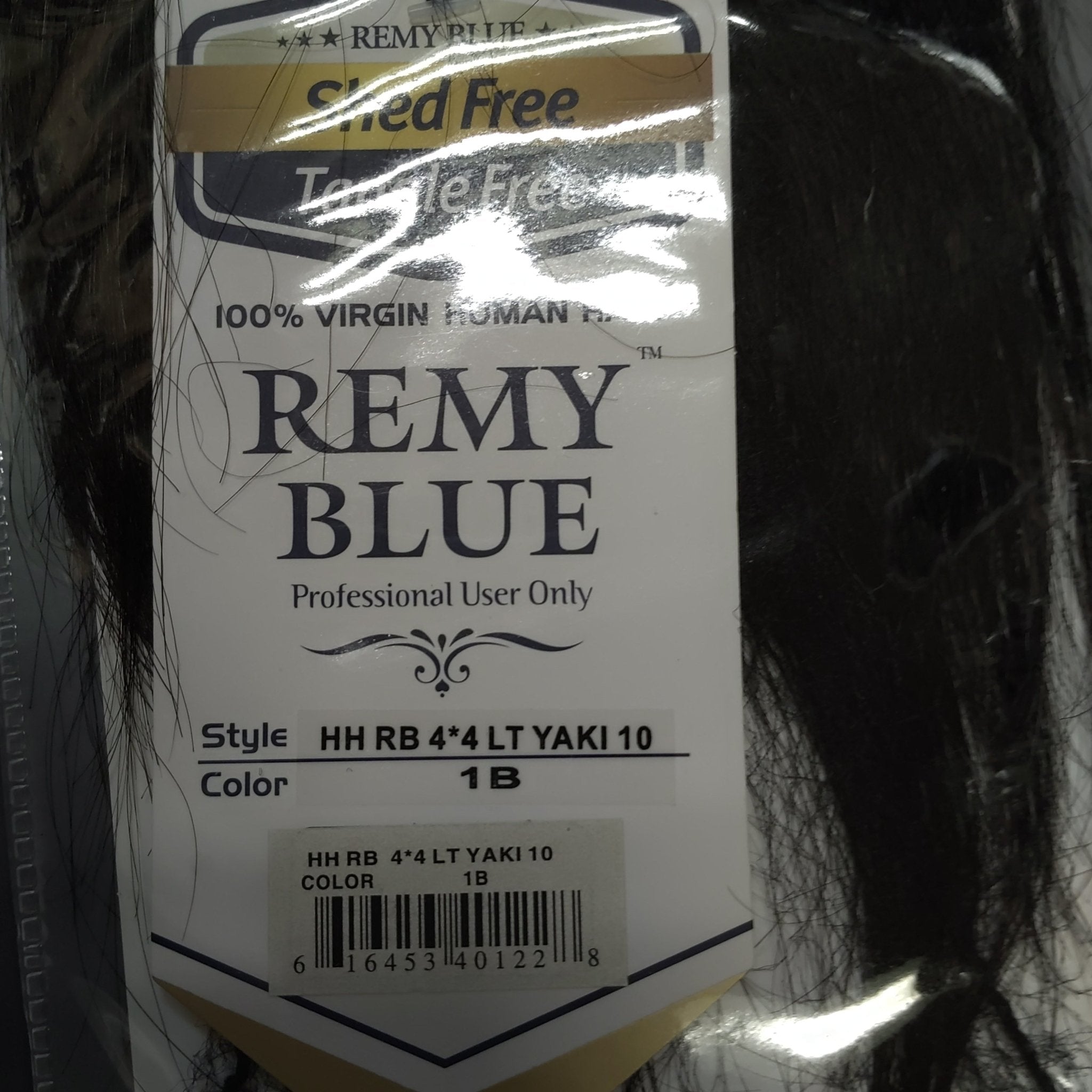 Remy Blue 4x4 Yaki 10" Closure Color 1B