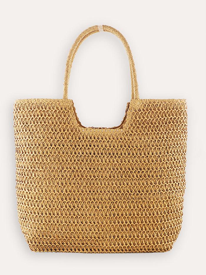 Ring Handle Woven Tote by LINTICO