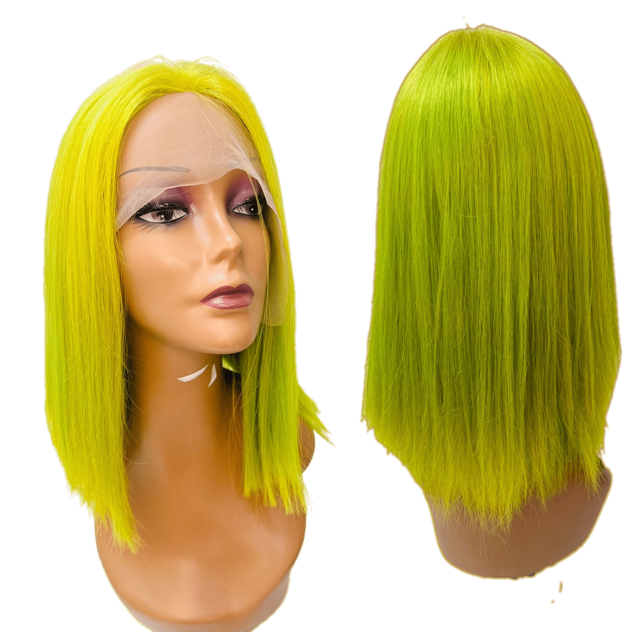 RIO Lace Front U-Part Human Hair Bob Wig, Straight