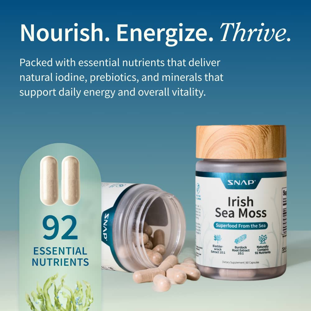 Irish Sea Moss with Iodine Energy Support by Snap Supplements