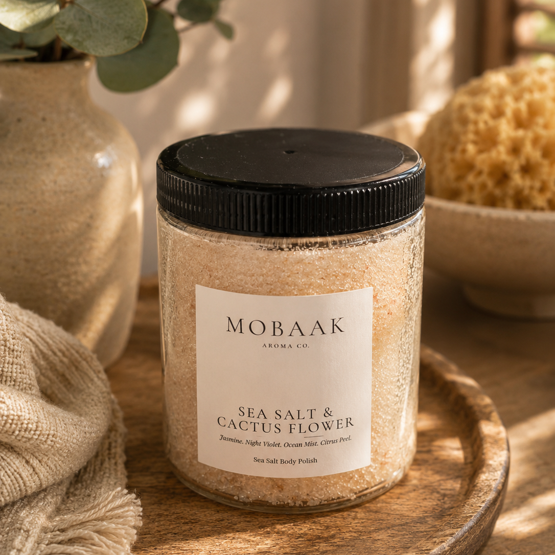 Sea Salt & Cactus Flower Body Polish by Mobaak Aromatherapy Shoppe