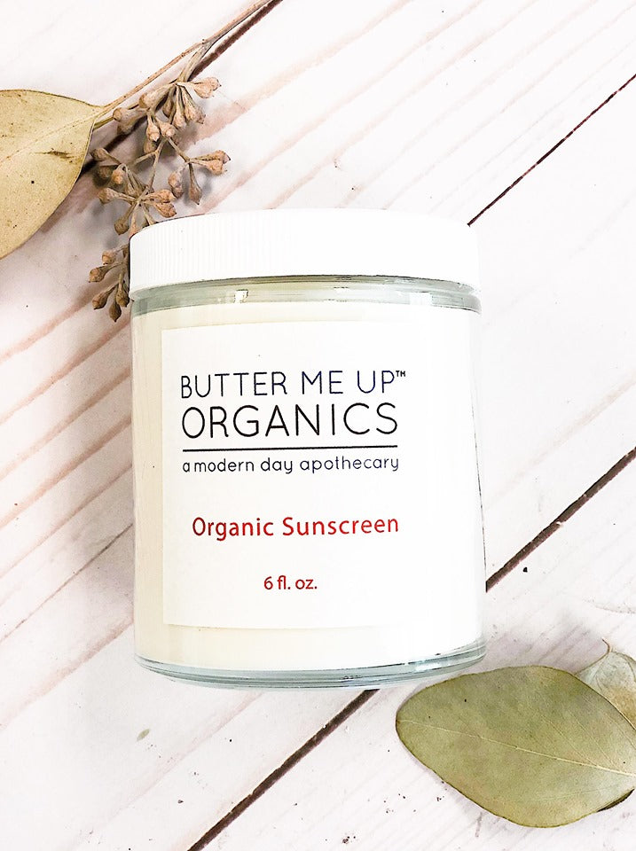 Natural Organic Sunscreen / Safe Sunscreen / Non-Nano Zinc Oxide Sunscreen / Sun Protection / Butter Me Up Organics by Butter Me Up Organics