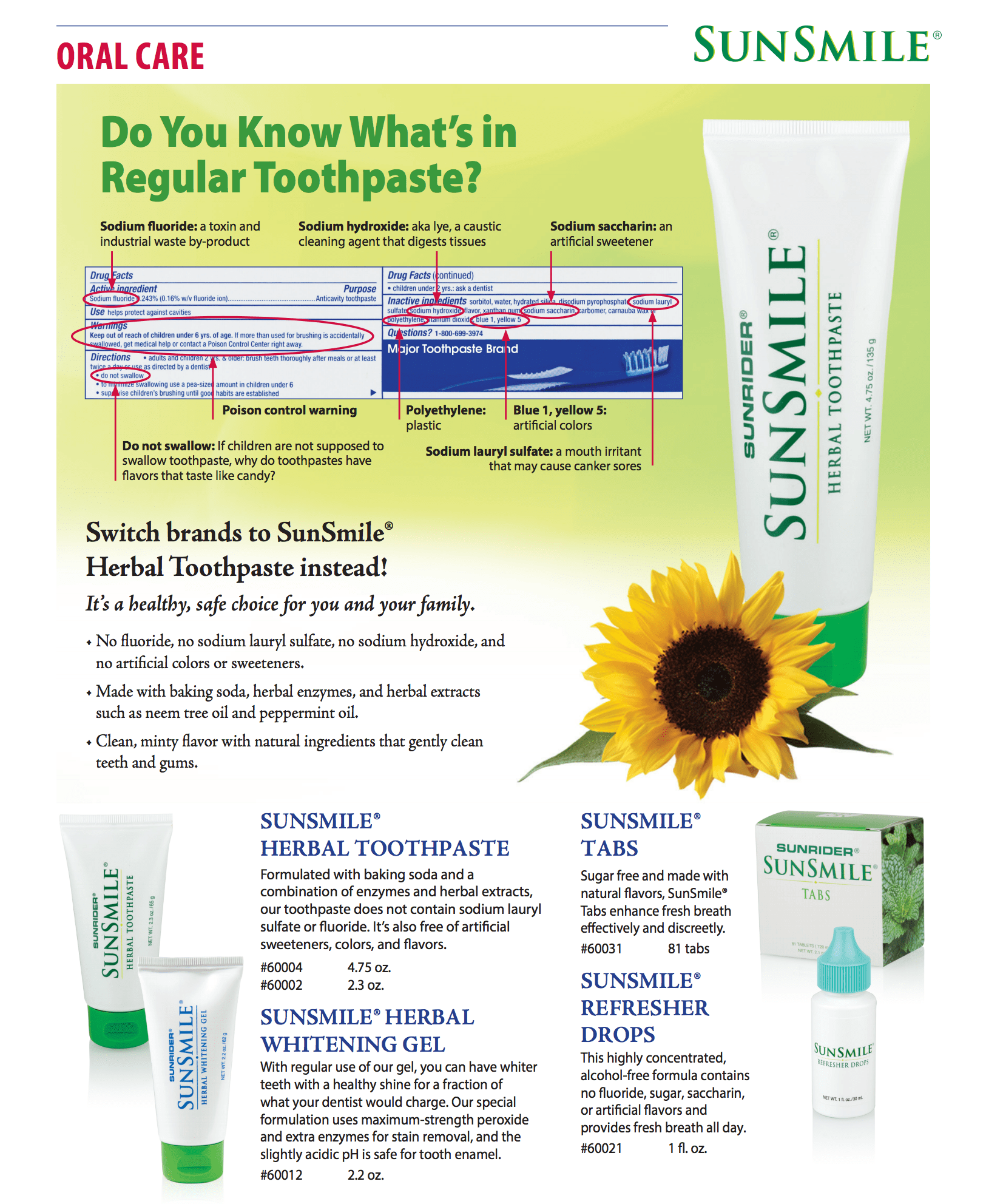 NOW AVAILABLE SunSmile Herbal Toothpaste | by Sunrider by Herb&