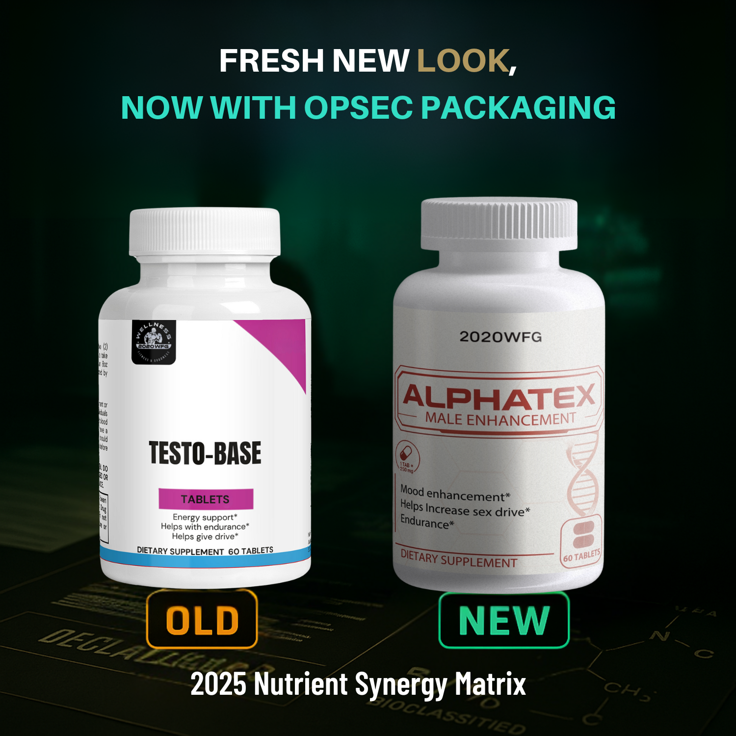 ALPHATEX: Hardcore Testosterone Support | Muscle Growth Drive Tablets for Men (60 Count) by 2020WFG