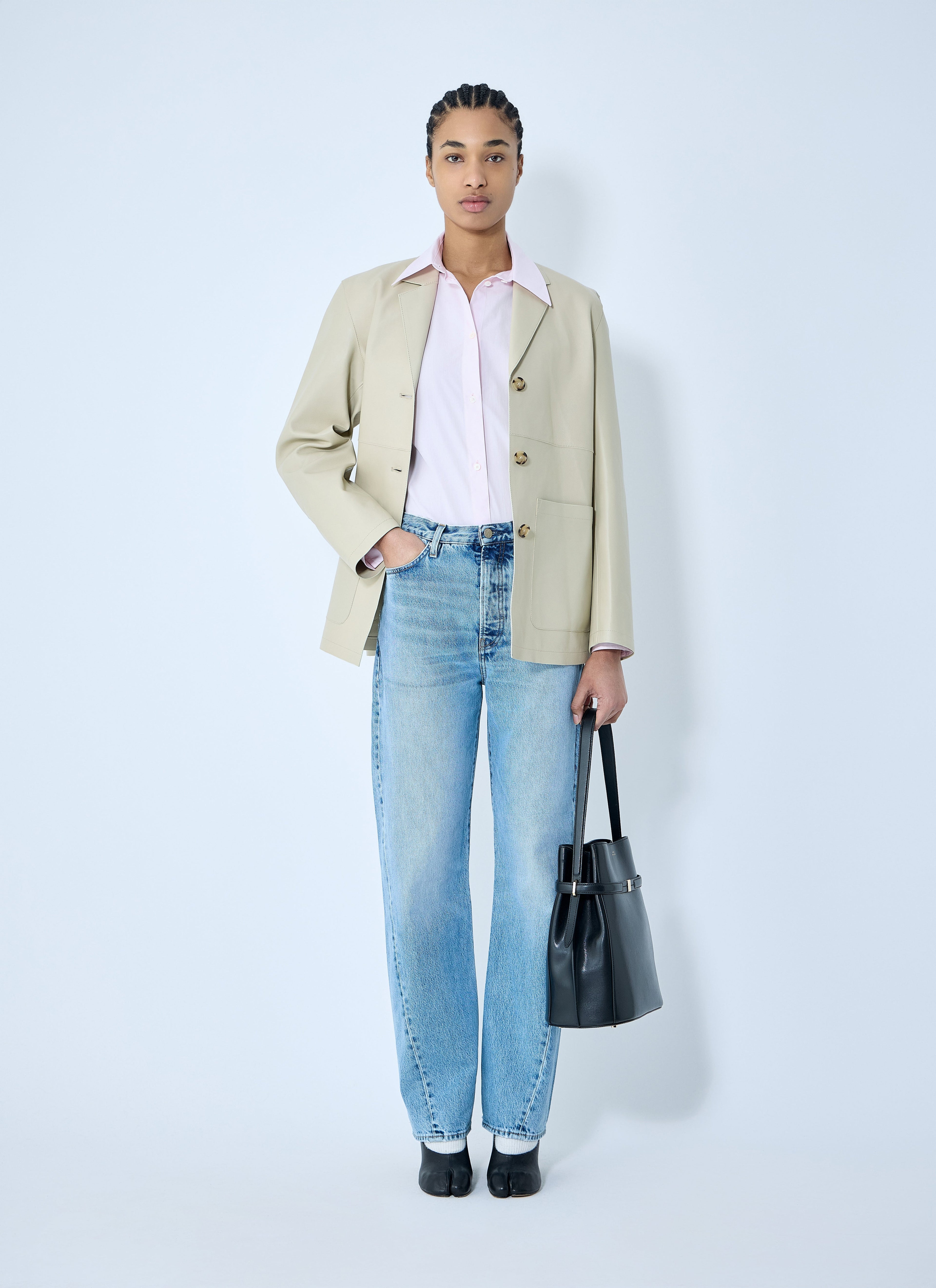 Toteme Women Clean Leather Blazer by Luosophy