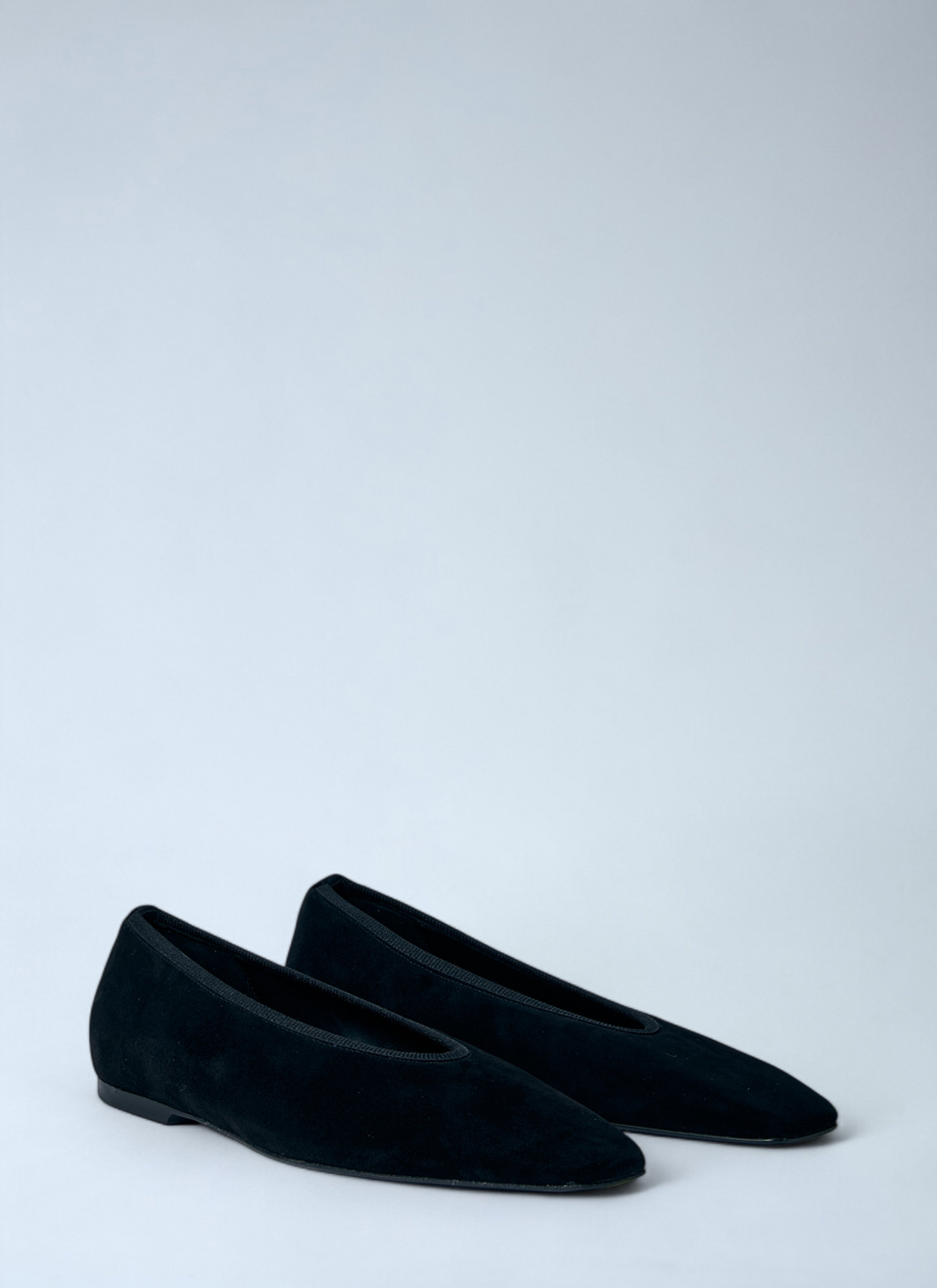 Toteme Women Minimalist Suede Ballerinas Flats by Luosophy