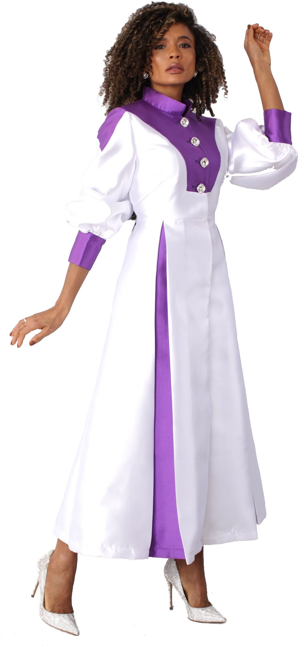 Two-Toned Woven Cassock Robe- 4802 by Tally Taylor