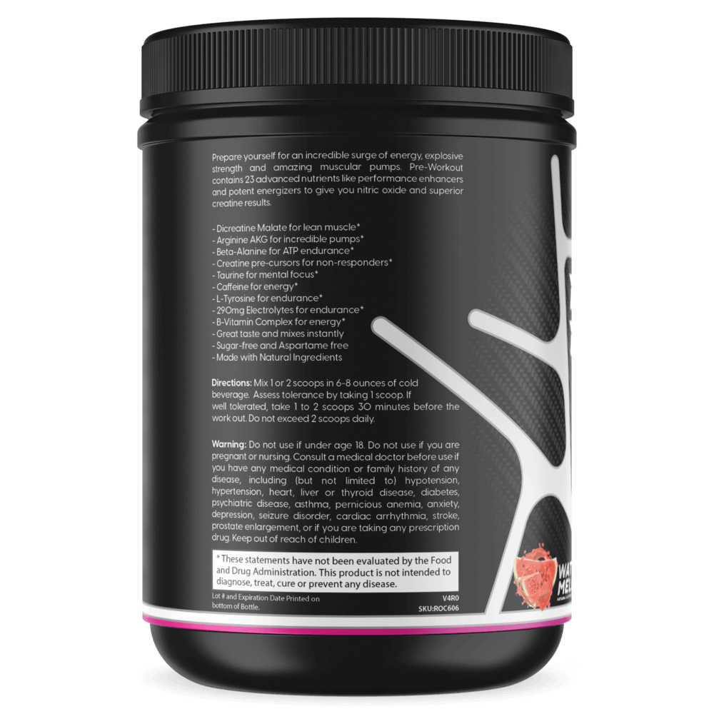 Ultra Concentrate Pre-Workout Watermelon | High Stimulant Energy & Focus | ONE ZTRIKE by ZNETICS by Znetics