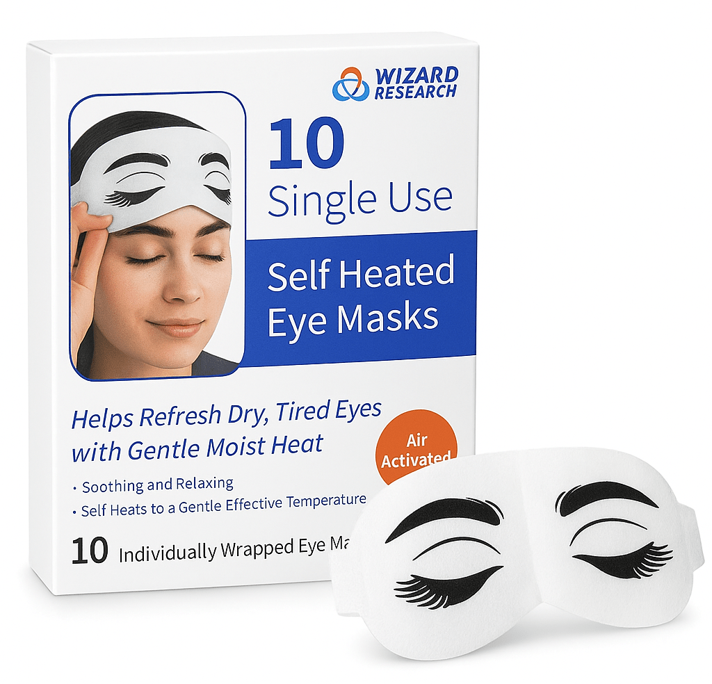 Steam Eye Masks Single Use - 10 Pack by Wizard Research by Wizard Research