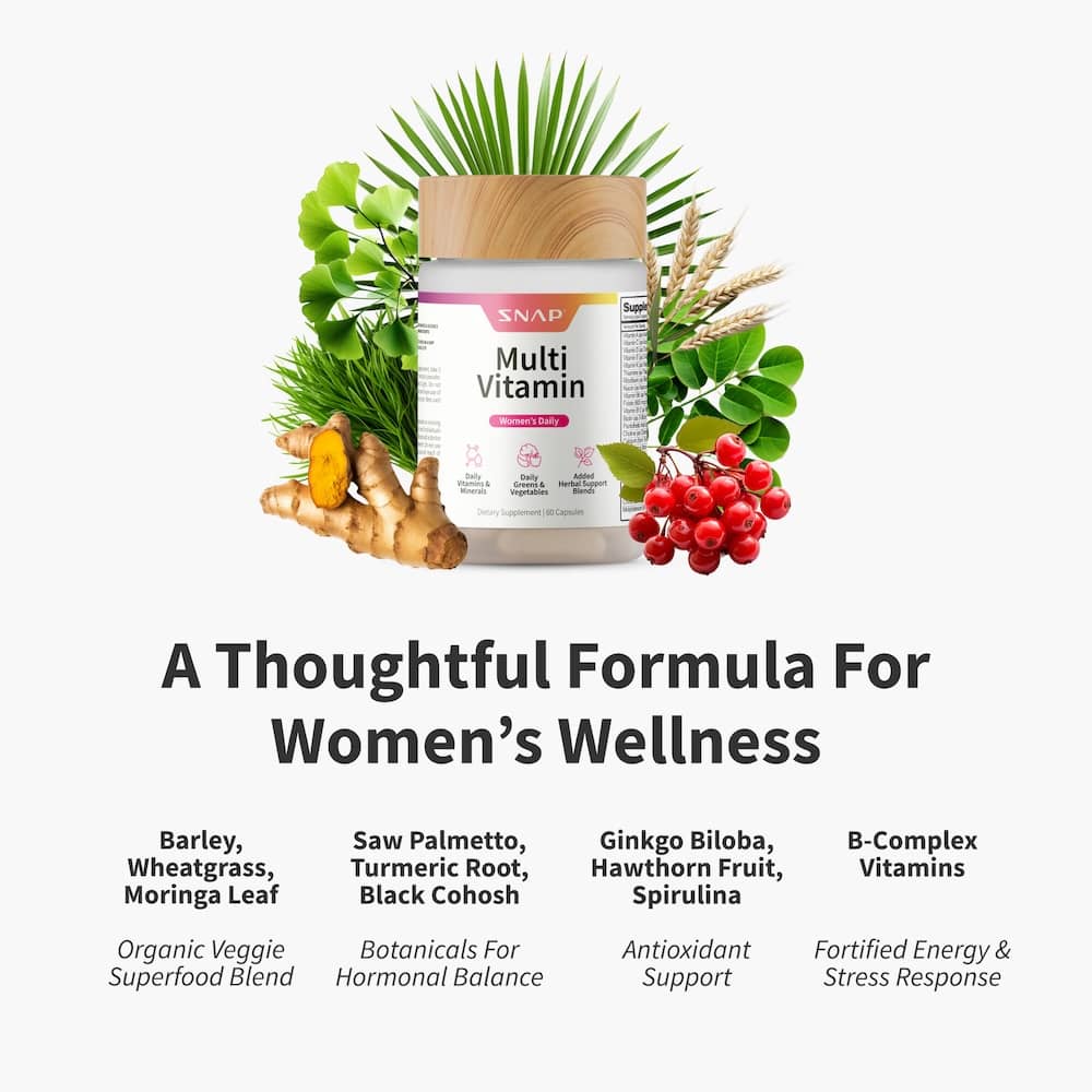 Daily Multivitamin for Women by Snap Supplements